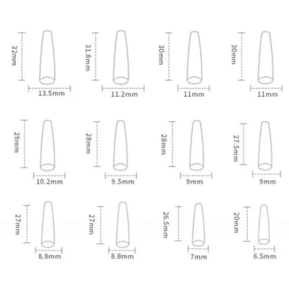 Pink Crystal Embellished Press-On Nails – 24 Piece Set with Logos - Picture 4 of 7